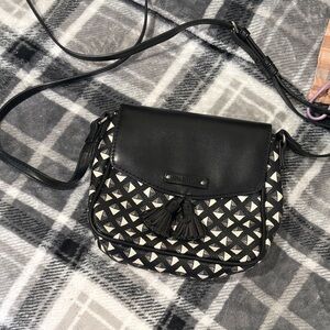 Vera Bradley Black and Cream Crossbody Bag